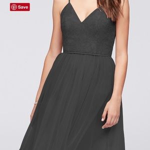 NWOT David’s Bridal chantilly lace and tulle sz 18